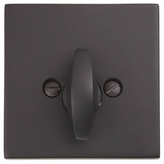 Emtek 8569US Square Style Brass Modern One-Sided Deadbolt