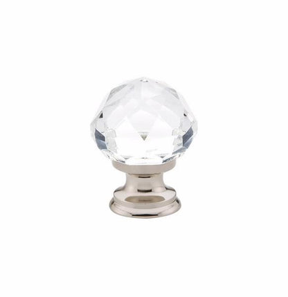 Emtek 86003US14 Diamond 1" Cabinet Knob Polished Nickel Lifetime Finish.
