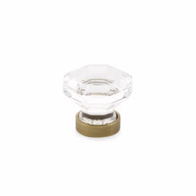 Emtek 86011US7 Old Town Clear 1-1/4" Cabinet Knob French Antique Brass Finish.