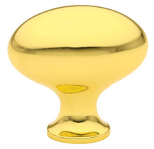 Emtek 86015US3 Egg 1" Cabinet Knob Polished Brass Lifetime Finish.