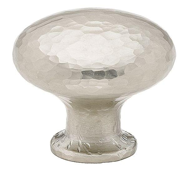Emtek 86037US15 Round Dimpled 1-1/4" Cabinet Knob Satin Nickel Finish.