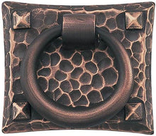 Emtek 86040US10B Hammered Ring Cabinet Pull 1-3/4" X 1-1/2" Oil Rubbed Bronze Finish.