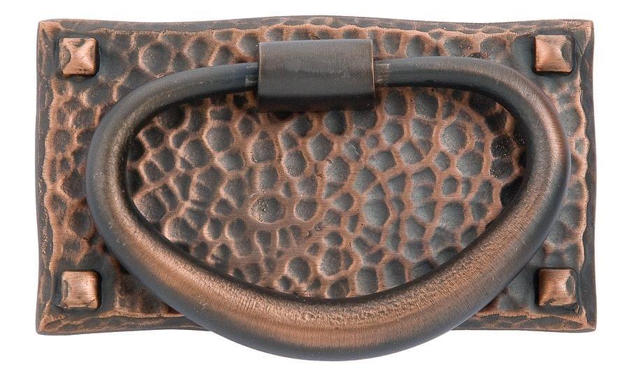 Emtek 86041US10B Hammered Oval Cabinet Pull 3 X 1-3/4" Oil Rubbed Bronze Finish.