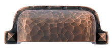 Emtek 86049US10B Hammered Bin Cabinet Pull with 3" Center To Center Oil Rubbed Bronze Finish.