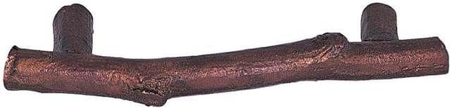Emtek 86061FB Twig Cabinet Pull with 3" Center To Center Flat Black Bronze Finish.