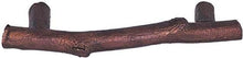 Emtek 86061FB Twig Cabinet Pull with 3" Center To Center Flat Black Bronze Finish.