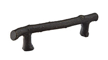 Emtek 86062MB Twig Cabinet Pull with 3-1/2" Center To Center Medium Bronze Finish.