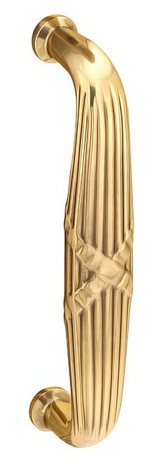 Emtek Brass Modern 8" Center to Center Solid Brass Ribbon and Reed Door Pull