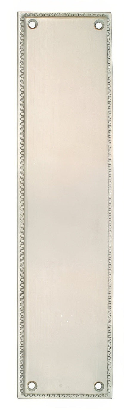Emtek Designer Brass 12" Height Solid Brass Knoxville Push Plate