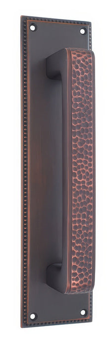 Emtek 12" Height Solid Brass Knoxville Pull Plate - Plate Only