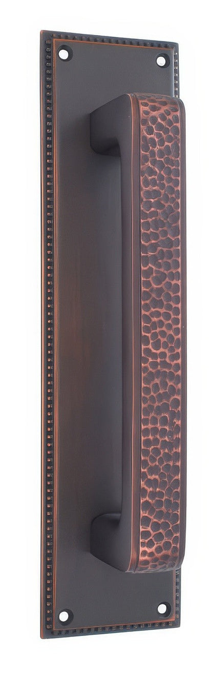 Emtek 12" Height Solid Brass Knoxville Pull Plate - Plate Only