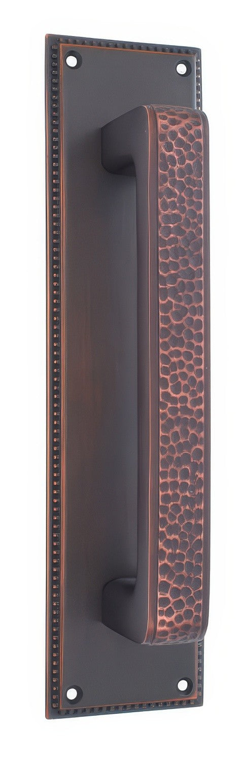 Emtek 12" Height Solid Brass Knoxville Pull Plate - Plate Only