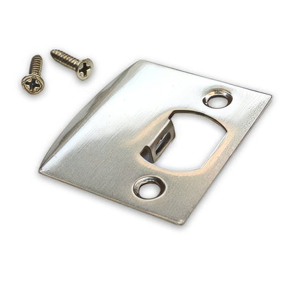 Emtek 86086US Solid Brass Extended Lip Strike with Screw Set