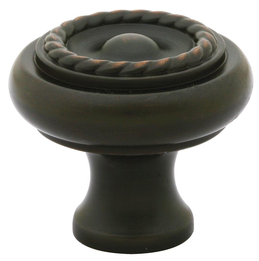 Emtek 86113US10B Rope 1-1/4" Cabinet Knob Oil Rubbed Bronze Finish.