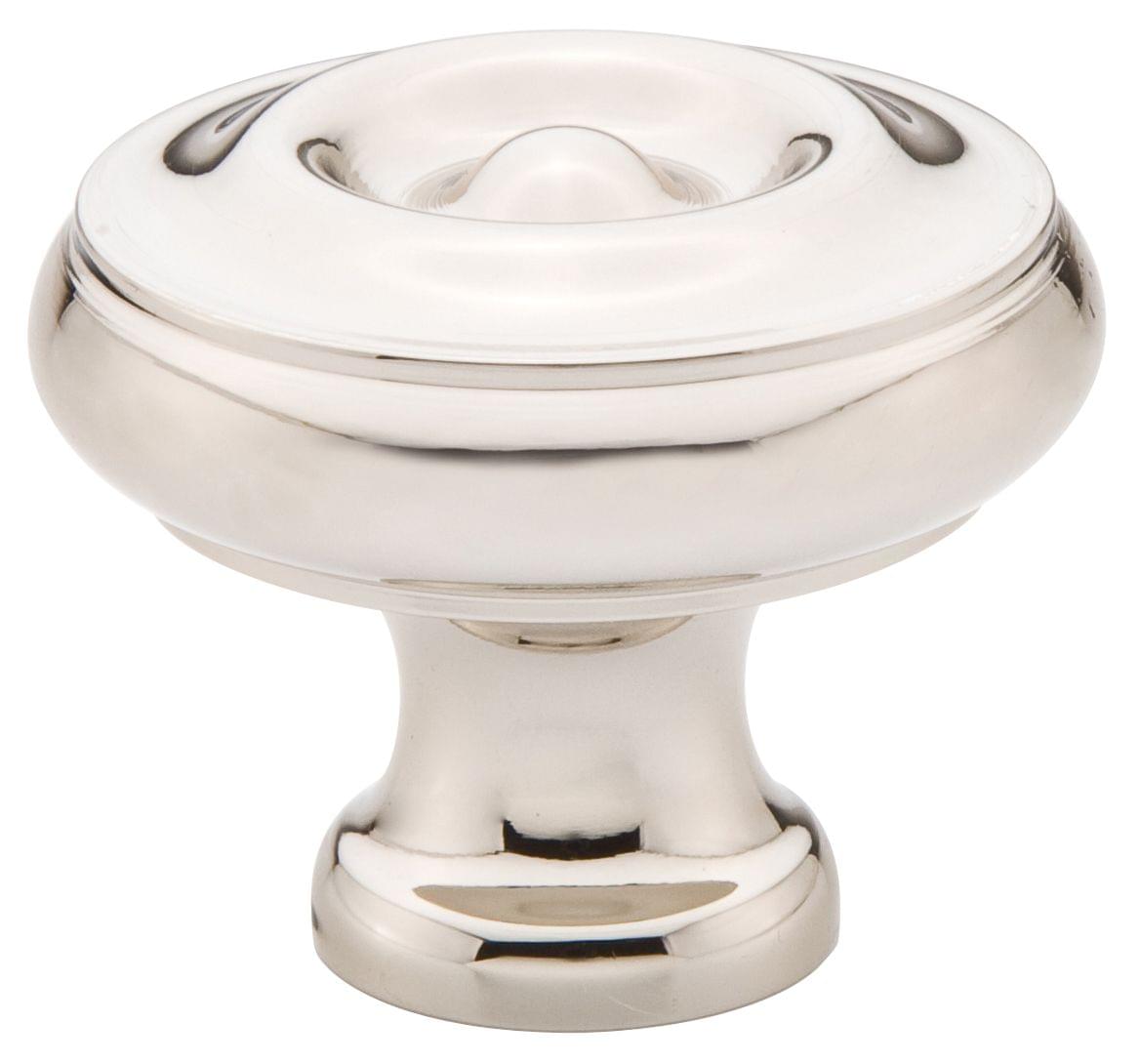 Emtek 86115US14 Waverly 1-1/4" Cabinet Knob Polished Nickel Lifetime Finish.