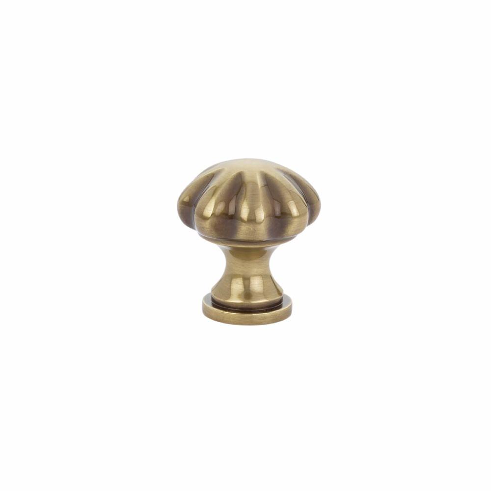Emtek 86122US7 Melon 1-1/4" Cabinet Knob French Antique Brass Finish.