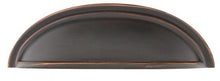 Emtek 86123US10B Cup Cabinet Pull with 3" Center To Center Oil Rubbed Bronze Finish.
