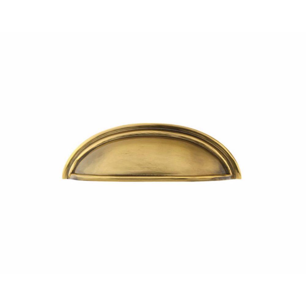 Emtek 86123US14 Cup Cabinet Pull with 3" Center To Center Polished Nickel Lifetime Finish.