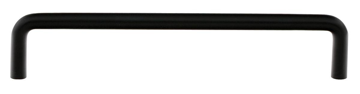 Emtek 86133US19 Wire Cabinet Pull with 4" Center To Center Flat Black Finish.