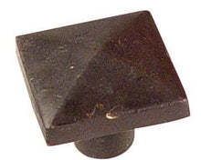 Emtek 86145FB Square 1-1/4" Cabinet Knob Flat Black Bronze Finish.