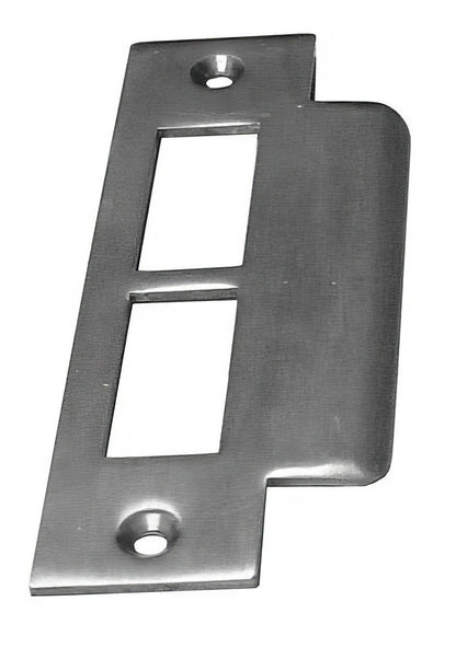 Emtek 4-7/8" X 1-7/8" Solid Brass Full-Lip Mortise Strikeplate with Understrikeplate and Screws