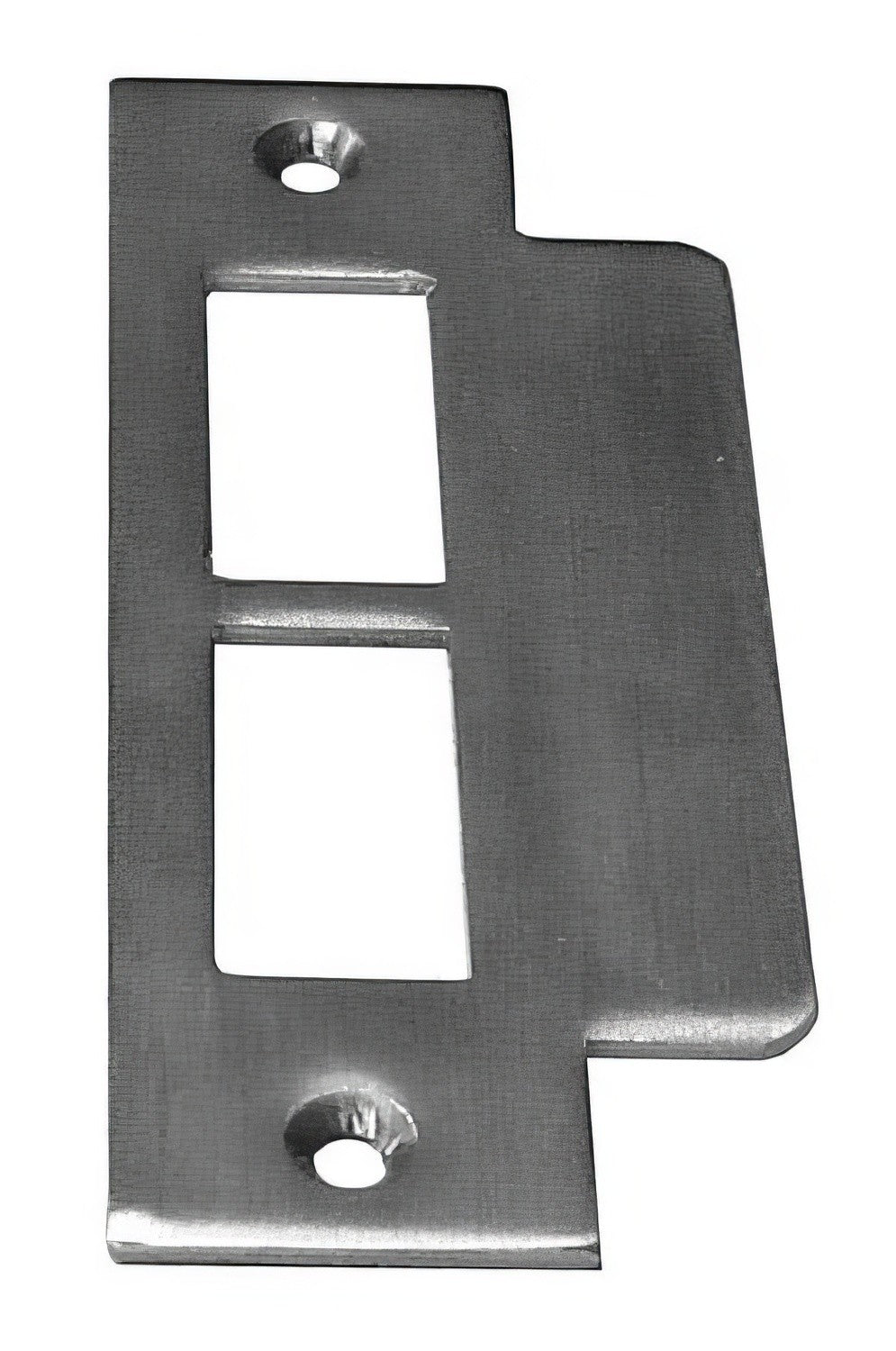 Emtek 4-7/8" X 1-7/8" Solid Brass Flat Mortise Strikeplate with Understrikeplate and Screws