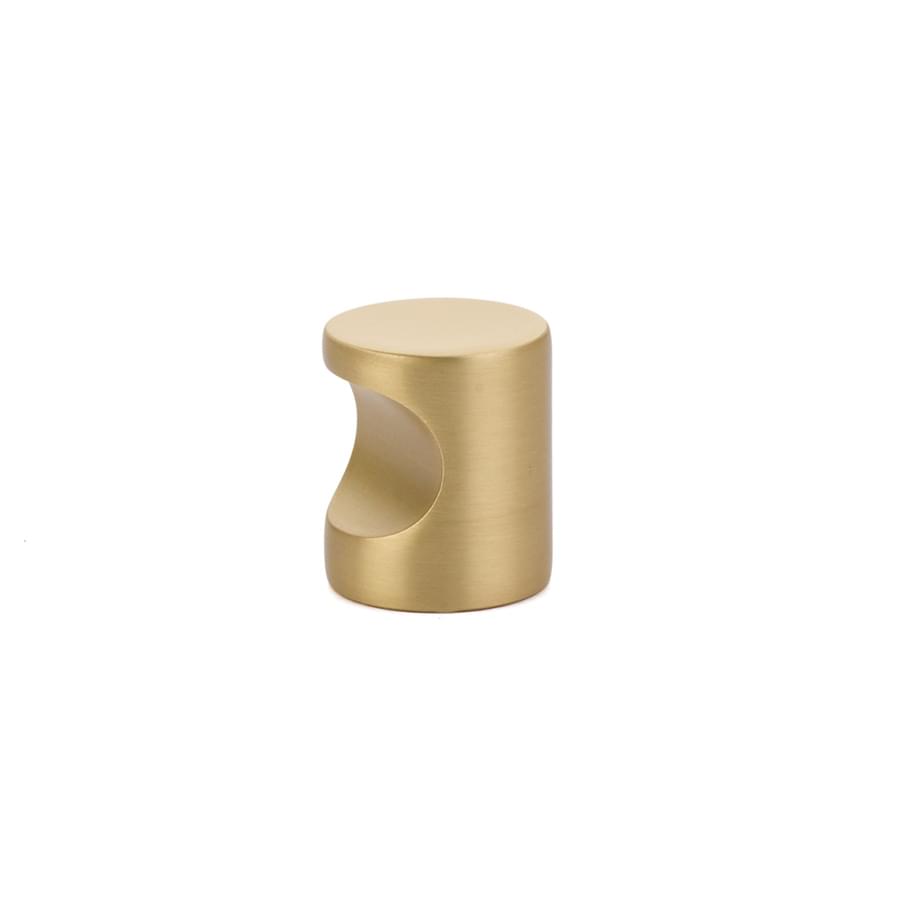 Emtek 86150US4 Small Modern Finger Cabinet Pull Satin Brass Finish.