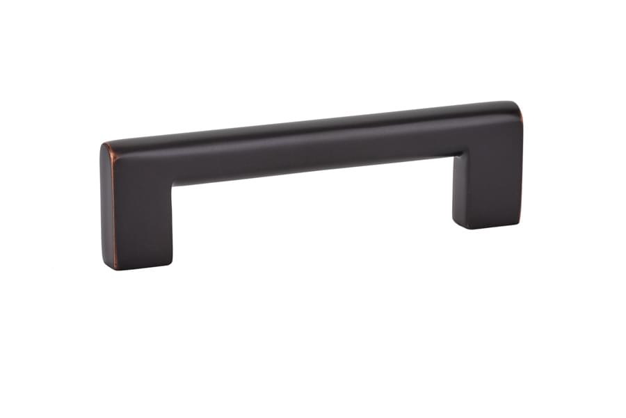 Emtek 86163US10B Trail Cabinet Pull with 4" Center To Center Oil Rubbed Bronze Finish.