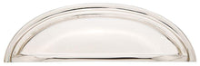 Emtek 86173US14 Cup Cabinet Pull with 4" Center To Center Polished Nickel Lifetime Finish.