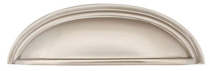 Emtek 86173US14 Cup Cabinet Pull with 4" Center To Center Polished Nickel Lifetime Finish.