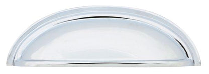 Emtek 86173US14 Cup Cabinet Pull with 4" Center To Center Polished Nickel Lifetime Finish.