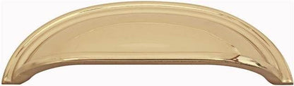 Emtek 86173US14 Cup Cabinet Pull with 4" Center To Center Polished Nickel Lifetime Finish.