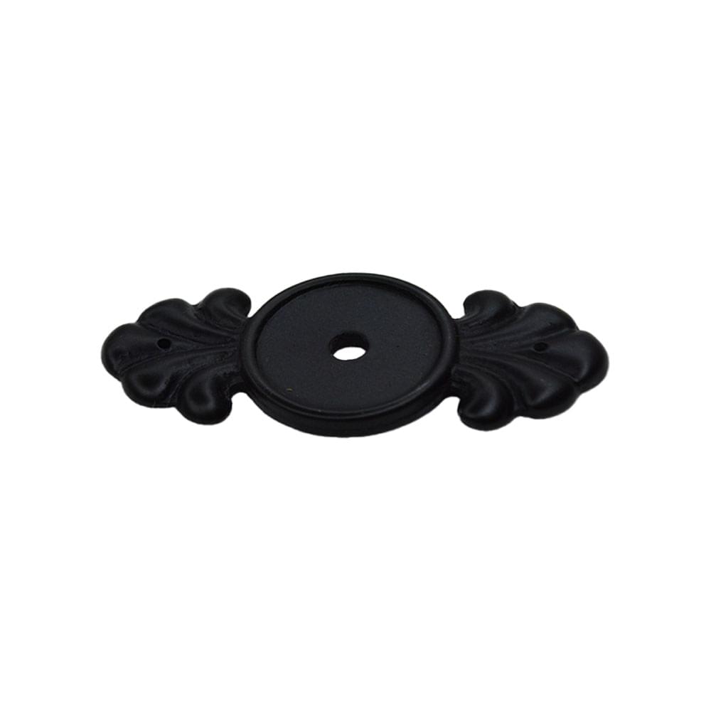 Emtek 86234FB Tuscany Bronze Backplate for Cabinet Knob Flat Black Bronze Finish.