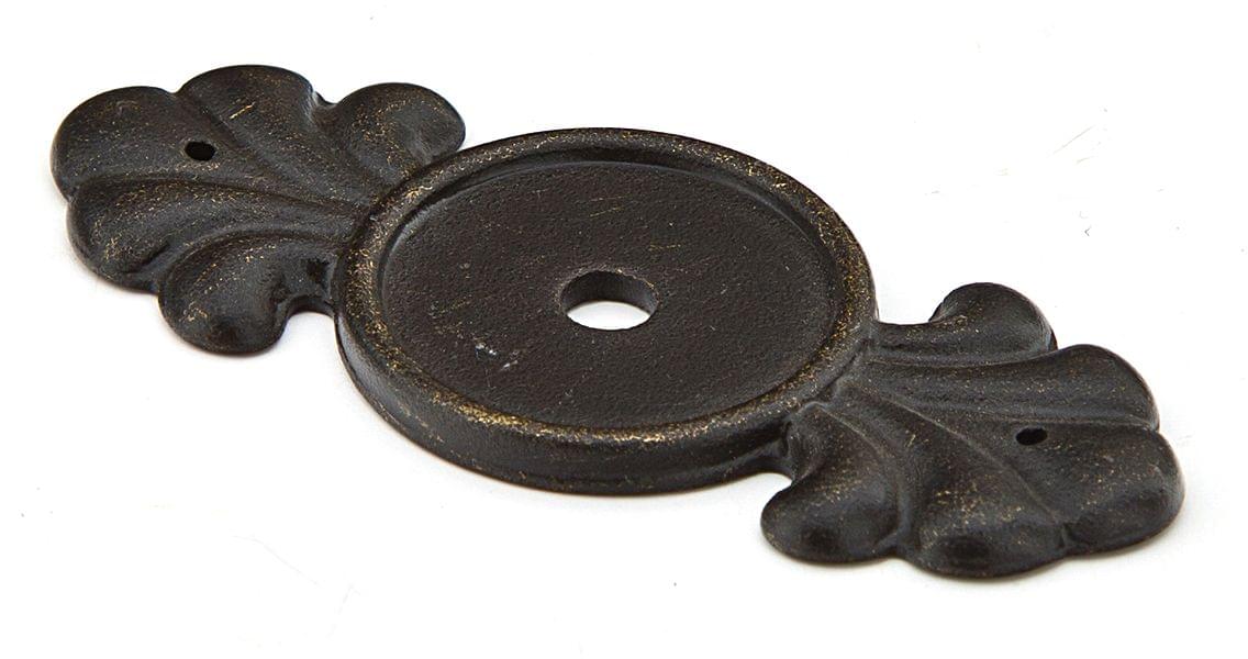 Emtek 86234MB Tuscany Bronze Backplate for Cabinet Knob Medium Bronze Finish.