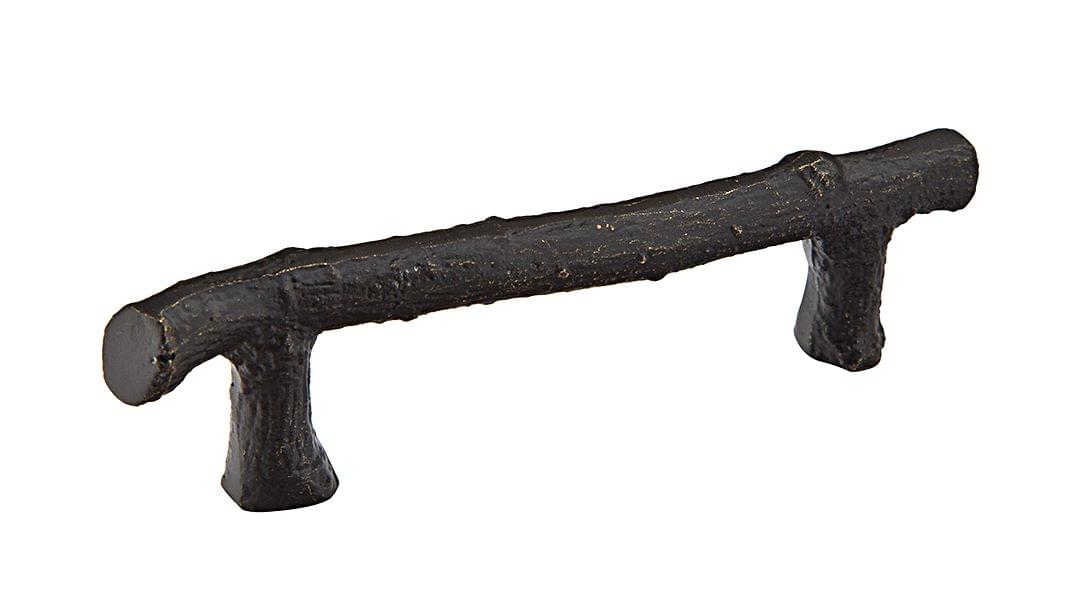 Emtek 86252MB Twig Cabinet Pull with 6" Center To Center Medium Bronze Finish.