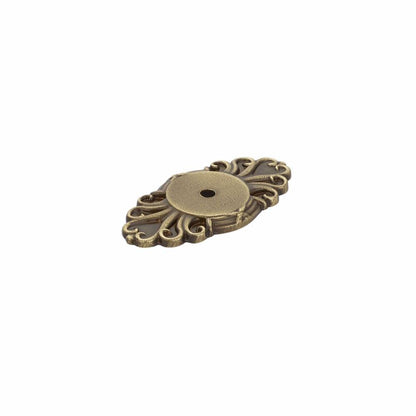 Emtek 86293US10B Ribbon and Reed Backplate for Cabinet Knob Oil Rubbed Bronze Finish.