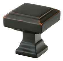 Emtek 86296US10B Geometric Square 1-3/8" Cabinet Knob Oil Rubbed Bronze Finish.