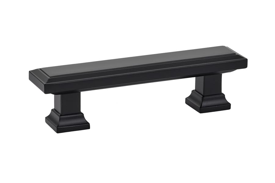Emtek 86299US15 Geometric Rectangular Cabinet Pull with 3" Center to Center Satin Nickel Finish.