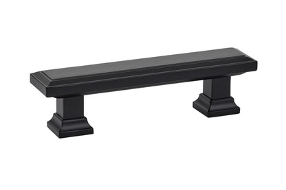 Emtek 86299US15 Geometric Rectangular Cabinet Pull with 3" Center to Center Satin Nickel Finish.