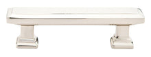 Emtek 86300US14 Geometric Rectangular Cabinet Pull with 3-1/2" Center to Center Polished Nickel Lifetime Finish.