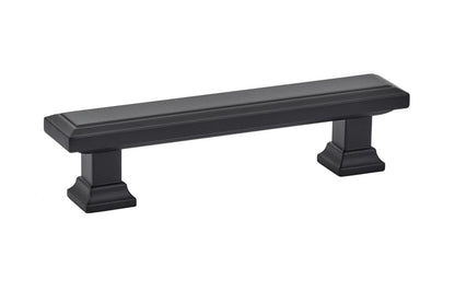 Emtek 86300US14 Geometric Rectangular Cabinet Pull with 3-1/2" Center to Center Polished Nickel Lifetime Finish.