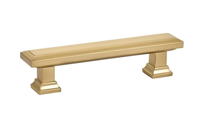 Emtek 86300US14 Geometric Rectangular Cabinet Pull with 3-1/2" Center to Center Polished Nickel Lifetime Finish.