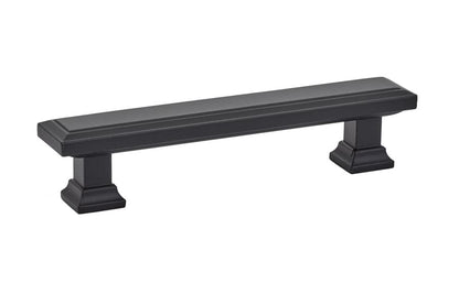 Emtek 86301US14 Geometric Rectangular Cabinet Pull with 4" Center to Center Polished Nickel Lifetime Finish.