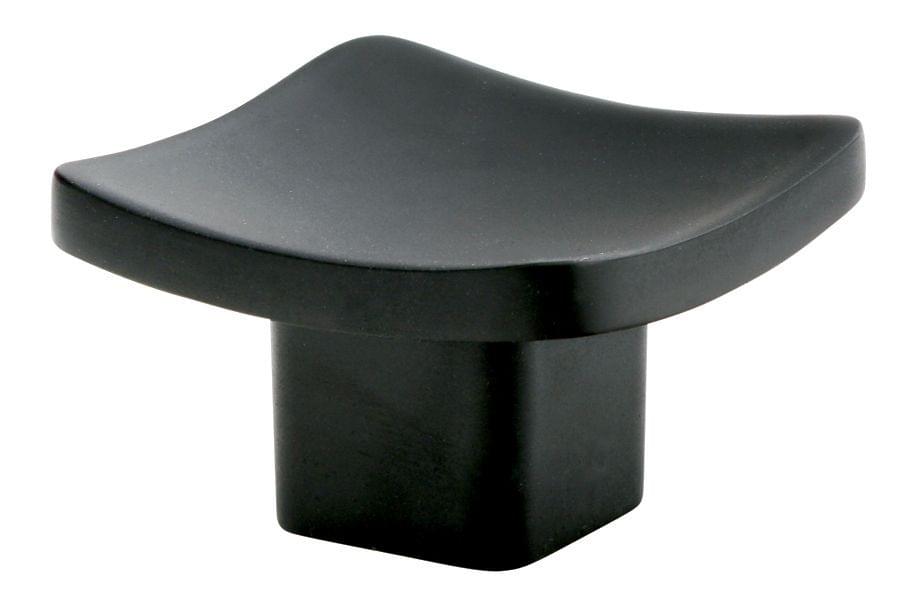 Emtek 86318US19 Basin 1-5/8" Cabinet Knob Flat Black Finish.
