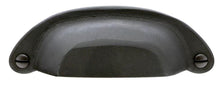 Emtek 86327FB Bronze Ranch Bin Cabinet Pull with 4" Center to Center Flat Black Bronze Finish.