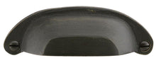 Emtek 86327MB Bronze Ranch Bin Cabinet Pull with 4" Center to Center Medium Bronze Finish.