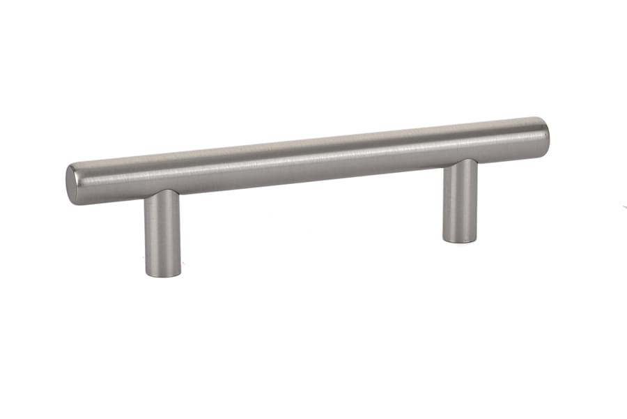 Emtek 86359US15 Brass Bar Cabinet Pull with 3-1/2" Center to Center Satin Nickel Finish.