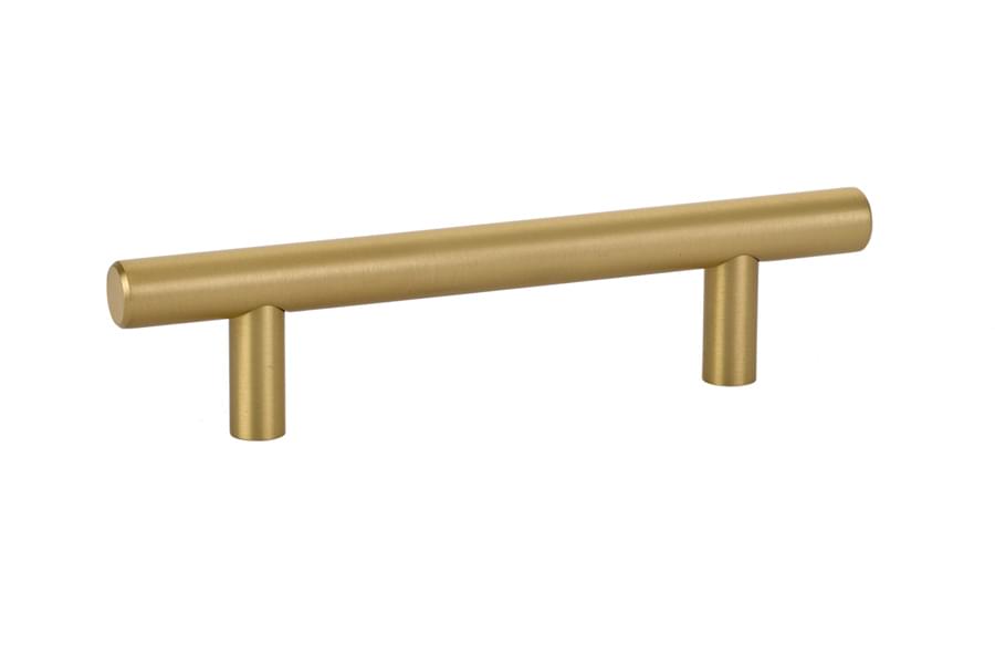Emtek 86359US15 Brass Bar Cabinet Pull with 3-1/2" Center to Center Satin Nickel Finish.