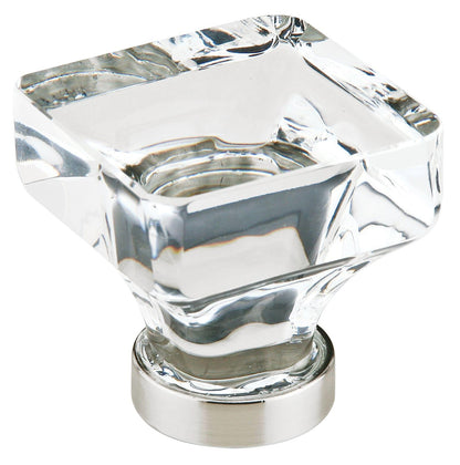 Emtek 86403US15 Square 1-3/8" Cabinet Knob Satin Nickel Finish.