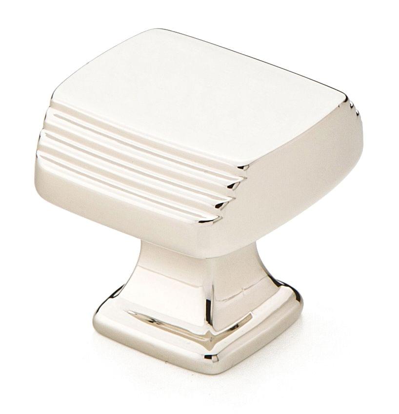 Emtek 86421US14 Art Deco 1-1/4" Cabinet Knob Polished Nickel Lifetime Finish.